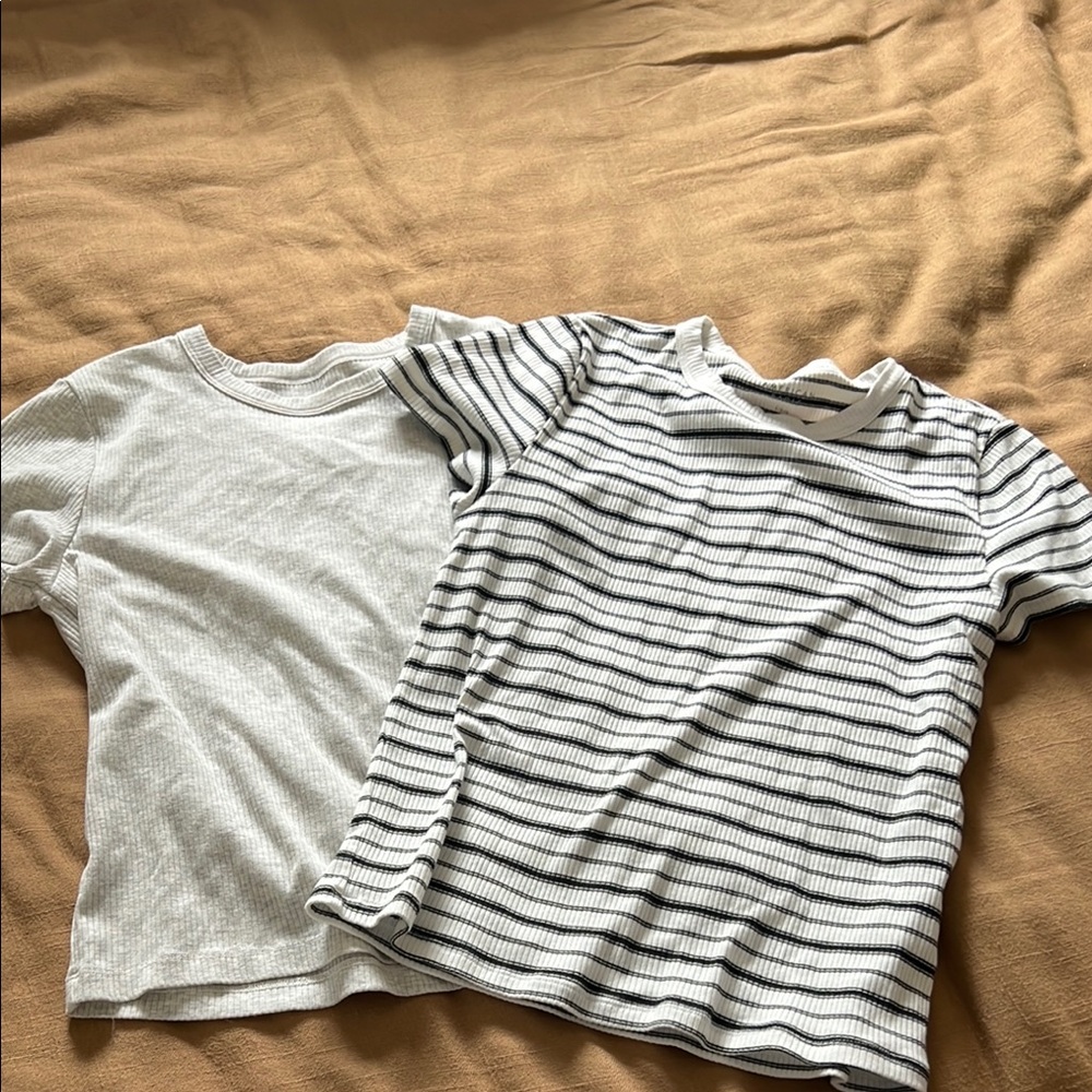 American Eagle ribbed, baby tees